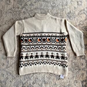 GANNI Handknit Oversized  Wool/Alpaca Ski Sweater